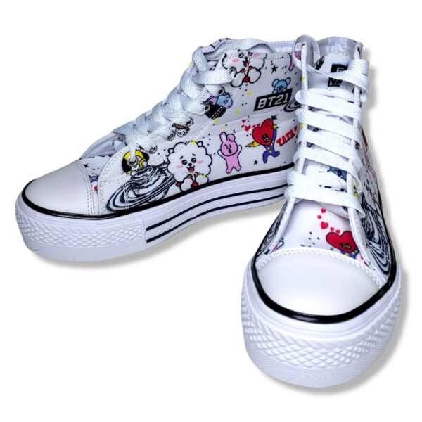 Zapatillas Botines BT21 - Blancos