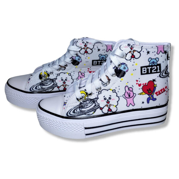 Zapatillas Botines BT21 - Blancos - Imagen 4