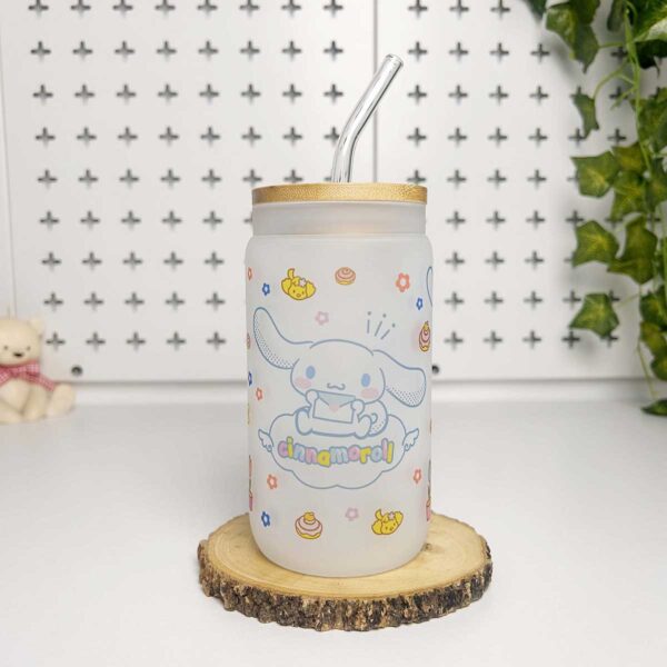 Vasos cañitas con tapa de Bambú – Cinnamoroll