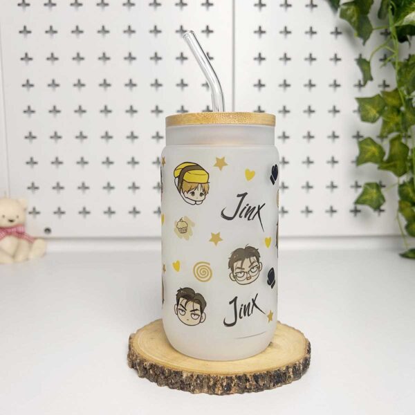 Vasos cañitas con tapa de Bambú – Jinx - Imagen 3