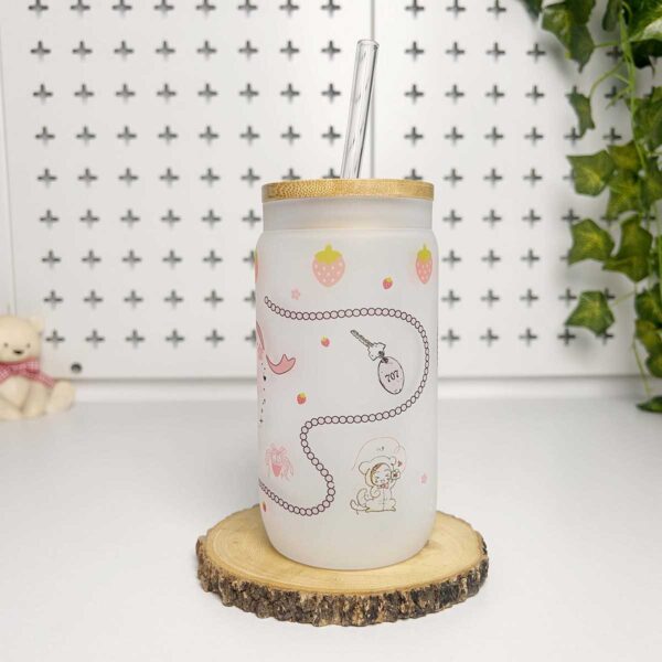 Vasos cañitas con tapa de Bambú – Nana - Imagen 3