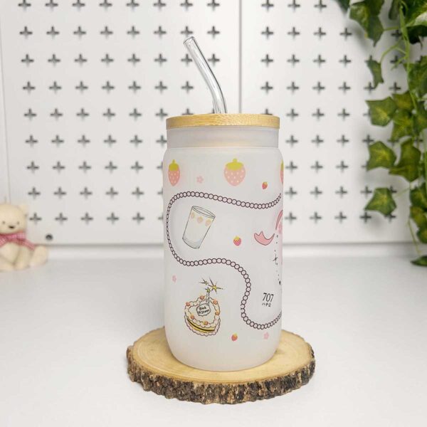 Vasos cañitas con tapa de Bambú – Nana - Imagen 2