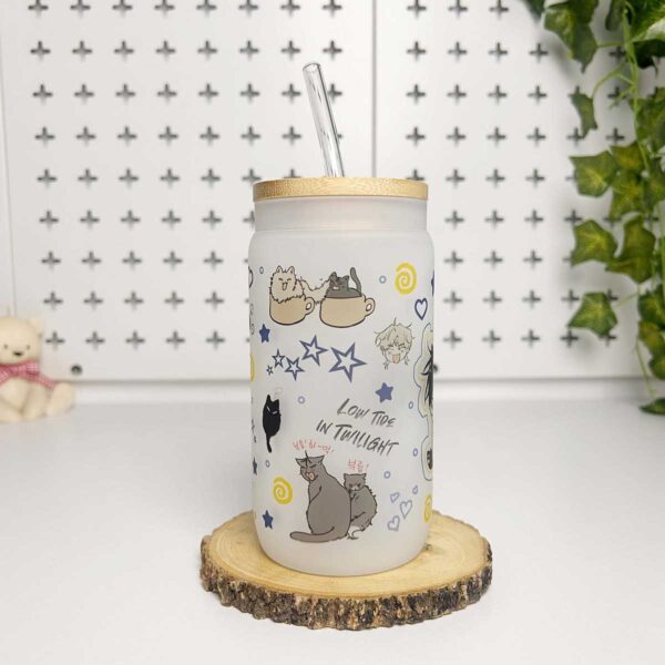 Vasos cañitas con tapa de Bambú – La noche que llega a la rivera - Imagen 2