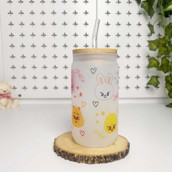 Vasos cañitas con tapa de Bambú – Stray Kids - Imagen 3
