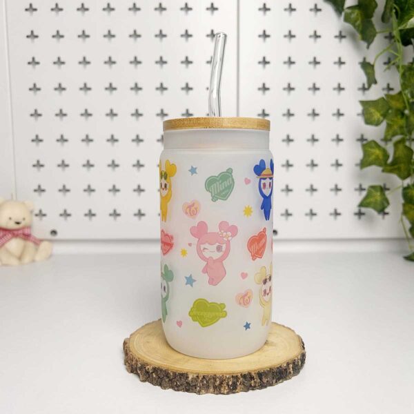 Vasos cañitas con tapa de Bambú – Twice - Imagen 3