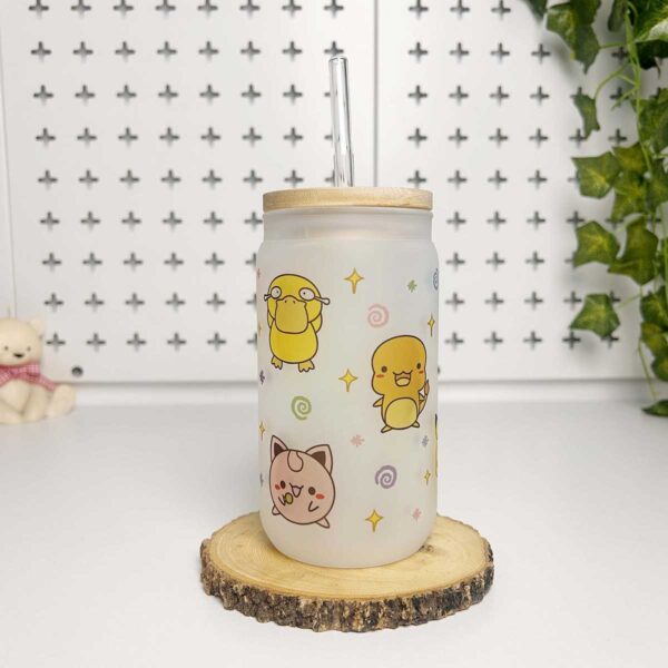 Vasos cañitas con tapa de Bambú – Pokemon - Imagen 3