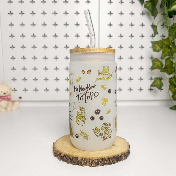 Vasos cañitas con tapa de Bambú – Totoro 1 - Imagen 2