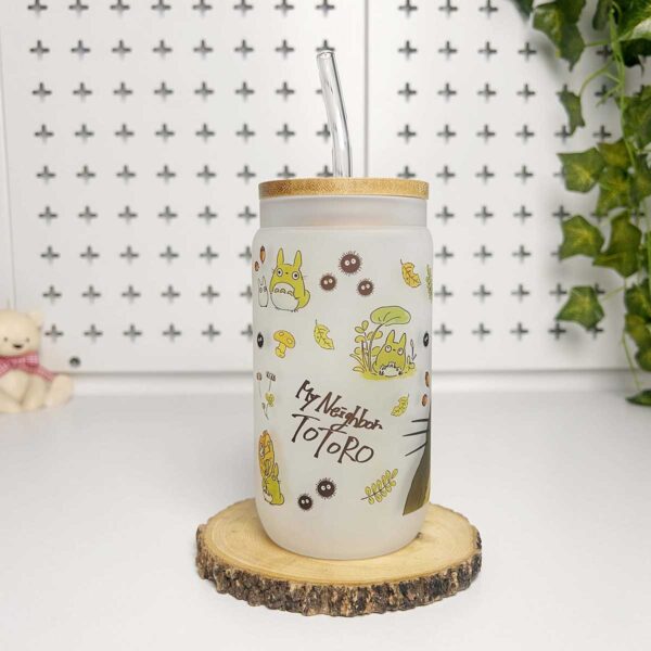 Vasos cañitas con tapa de Bambú – Totoro 1 - Imagen 3