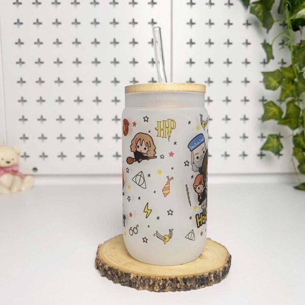 Vasos cañitas con tapa de Bambú - Harry Potter - Imagen 3