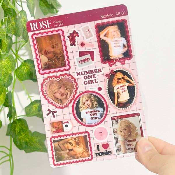 Sticker A6 Blackpink Rosé 01 - Imagen 2