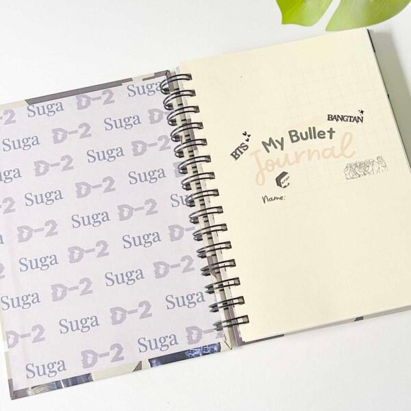 Bullet journal Bts Suga 01 - Imagen 5
