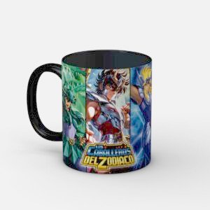 Taza color Los Caballeros del Zodiaco 01