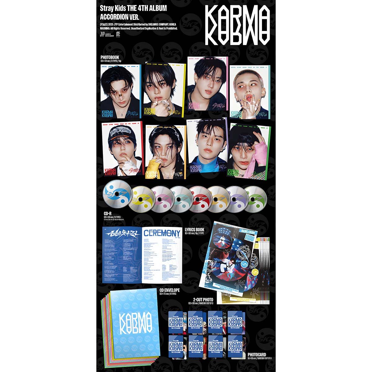 Álbum Stray Kids - Karma 4th Album ACCORDION Version - Imagen 2