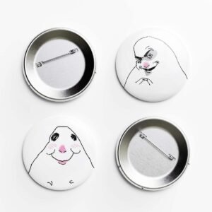 Pin grande Hámster blanco
