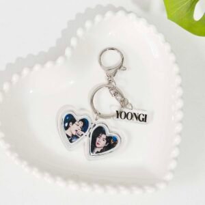 Llavero acrílico relicario Bts Suga 01